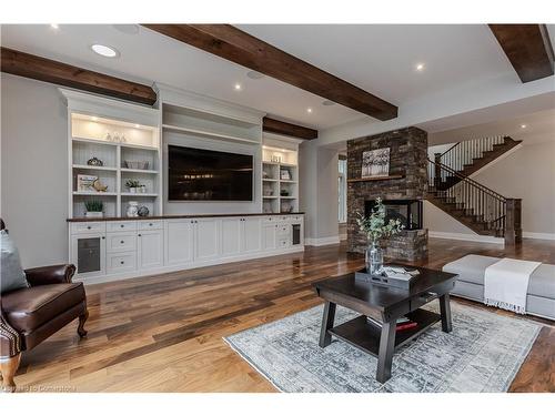 878 Shadeland Avenue, Burlington, ON - Indoor Photo Showing Living Room With Fireplace