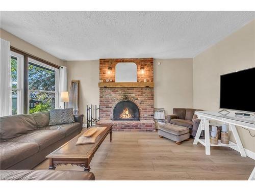 486 Winniett Street, Caledonia, ON - Indoor Photo Showing Living Room With Fireplace