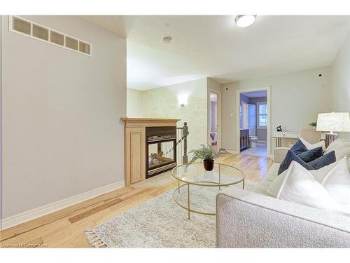 487 Dewitt Road, Stoney Creek, ON - Indoor Photo Showing Living Room With Fireplace