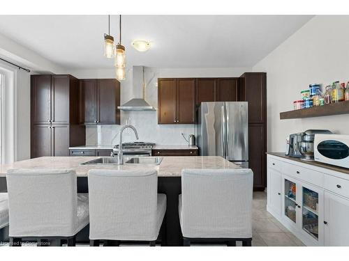 119 Brigham Avenue, Binbrook, ON - Indoor Photo Showing Kitchen With Stainless Steel Kitchen With Upgraded Kitchen