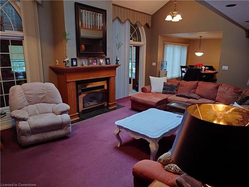 100 Broad Road, Haldimand, ON - Indoor Photo Showing Living Room With Fireplace