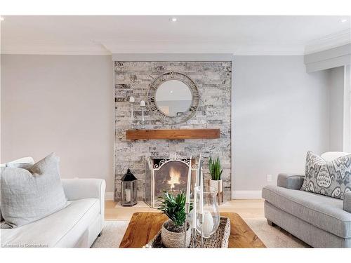 775 Falcon Boulevard, Burlington, ON - Indoor Photo Showing Living Room With Fireplace