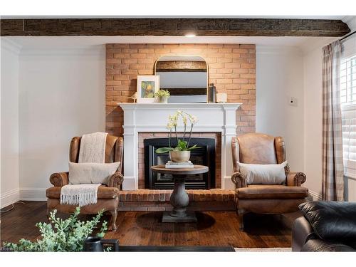 4190 Spruce Avenue, Burlington, ON - Indoor Photo Showing Living Room With Fireplace