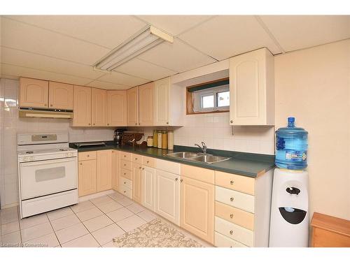 57 Cameo Avenue, Hamilton, ON - Indoor Photo Showing Kitchen With Double Sink