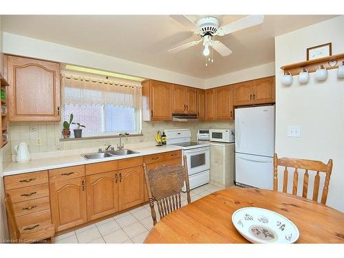 57 Cameo Avenue, Hamilton, ON - Indoor Photo Showing Kitchen With Double Sink