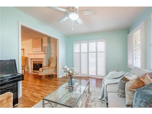 345 Silverbirch Boulevard, Mount Hope, ON - Indoor Photo Showing Living Room With Fireplace