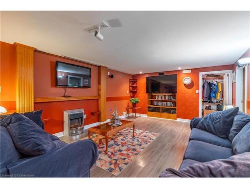 737 Upper Ottawa Street, Hamilton, ON - Indoor Photo Showing Living Room With Fireplace