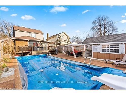 5317 Third Avenue, Niagara Falls, ON - Outdoor With In Ground Pool With Deck Patio Veranda With Backyard