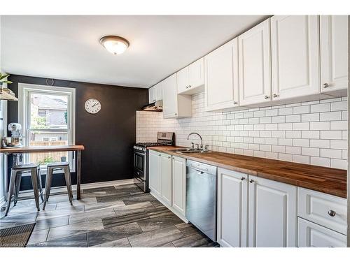 117 Ferguson Avenue S, Hamilton, ON - Indoor Photo Showing Kitchen With Double Sink