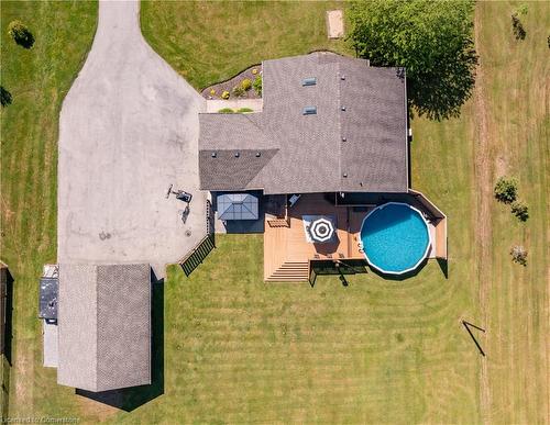 11635 Burnaby Road, Wainfleet, ON - Outdoor With Above Ground Pool With View