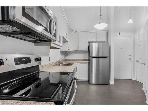 212-80 King William Street, Hamilton, ON - Indoor Photo Showing Kitchen With Double Sink