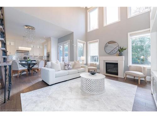 430 Stanfield Drive, Oakville, ON - Indoor Photo Showing Living Room With Fireplace