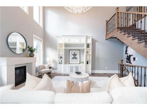 430 Stanfield Drive, Oakville, ON - Indoor Photo Showing Living Room With Fireplace