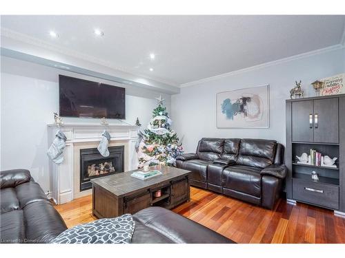 82 Barrett Avenue, Brantford, ON - Indoor Photo Showing Living Room With Fireplace