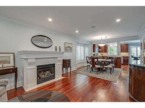 2428 Lakeshore Road, Burlington, ON - Indoor Photo Showing Living Room With Fireplace