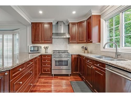 2428 Lakeshore Road, Burlington, ON - Indoor Photo Showing Kitchen With Double Sink With Upgraded Kitchen