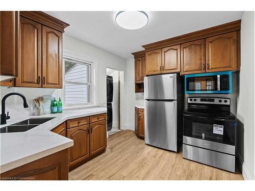 69 Roxborough Avenue, Hamilton, ON - Indoor Photo Showing Kitchen With Stainless Steel Kitchen With Double Sink