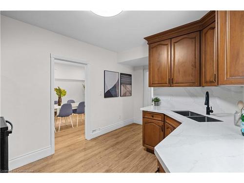 69 Roxborough Avenue, Hamilton, ON - Indoor Photo Showing Kitchen With Double Sink