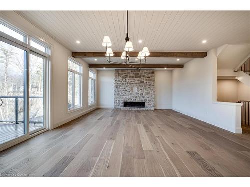 941 Old Mohawk Road, Ancaster, ON - Indoor Photo Showing Other Room With Fireplace