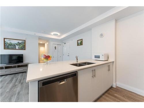 322-1 Redfern Avenue, Hamilton, ON - Indoor Photo Showing Kitchen With Double Sink