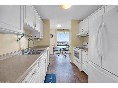 701-222 Jackson Street W, Hamilton, ON - Indoor Photo Showing Kitchen With Double Sink