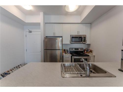 703-81 Robinson Street, Hamilton, ON - Indoor Photo Showing Kitchen With Stainless Steel Kitchen With Double Sink