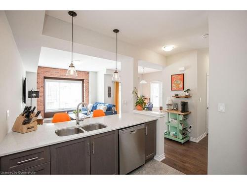 57-377 Glancaster Road, Ancaster, ON - Indoor Photo Showing Kitchen With Double Sink