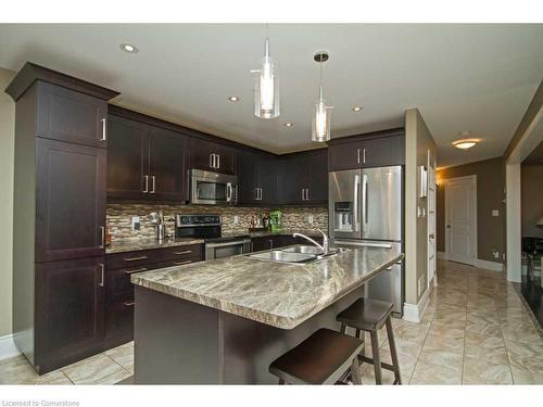 6502 Desanka Avenue, Niagara Falls, ON - Indoor Photo Showing Kitchen With Stainless Steel Kitchen With Double Sink With Upgraded Kitchen