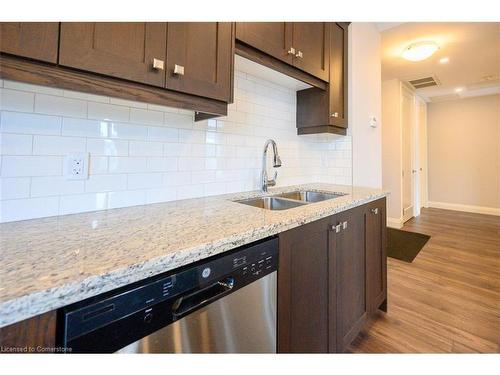 1017-118 King Street E, Hamilton, ON - Indoor Photo Showing Kitchen With Double Sink With Upgraded Kitchen