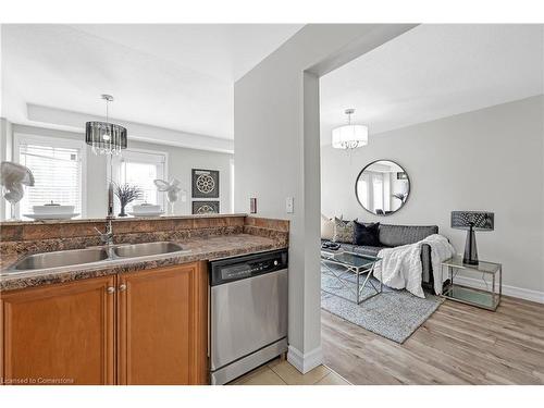 12-151 Green Road, Stoney Creek, ON - Indoor Photo Showing Kitchen With Double Sink