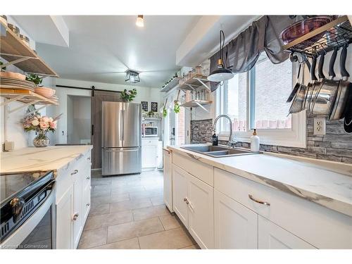 51 Leggett Crescent, Hamilton, ON - Indoor Photo Showing Kitchen With Double Sink