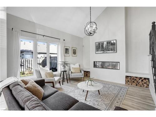 26 Southbrook Drive, Binbrook, ON - Indoor Photo Showing Living Room With Fireplace