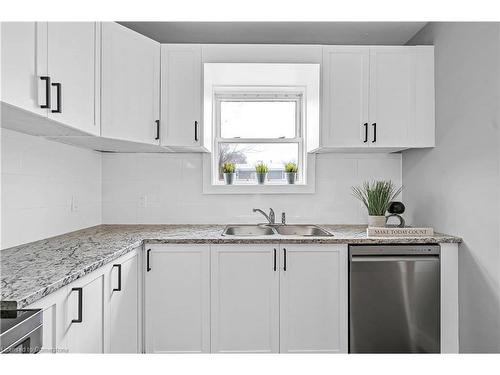 14 Keith Street, Hamilton, ON - Indoor Photo Showing Kitchen With Double Sink