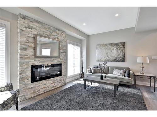 1 Garlent Avenue, Ancaster, ON - Indoor Photo Showing Living Room With Fireplace