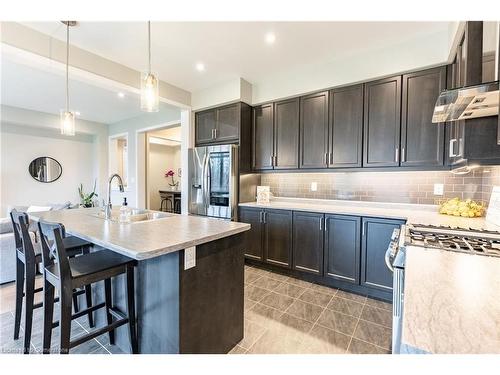 48 Hawick Crescent Crescent, Caledonia, ON - Indoor Photo Showing Kitchen With Double Sink With Upgraded Kitchen