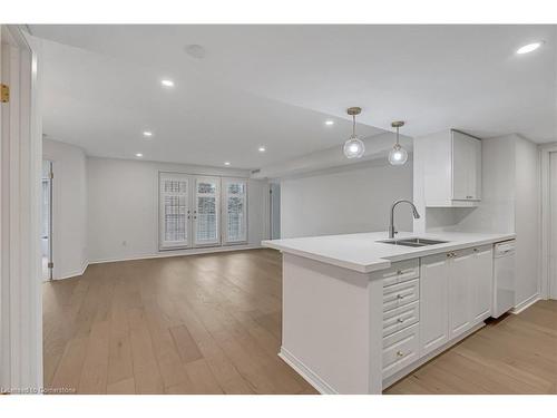 A204-216 Plains Road W, Burlington, ON - Indoor Photo Showing Kitchen With Double Sink