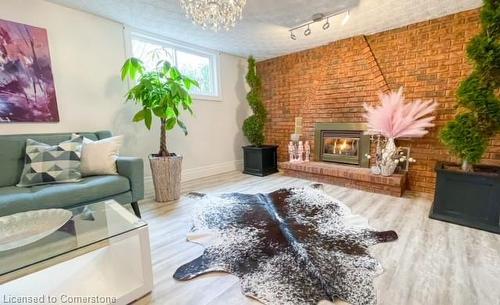 179 Orchard Drive, Ancaster, ON - Indoor Photo Showing Living Room With Fireplace