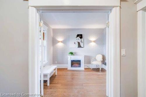 21 Sunset Avenue, Hamilton, ON - Indoor Photo Showing Other Room With Fireplace