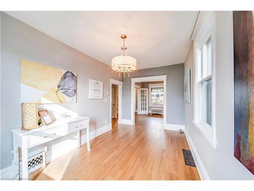 21 Sunset Avenue, Hamilton, ON - Indoor Photo Showing Other Room With Fireplace