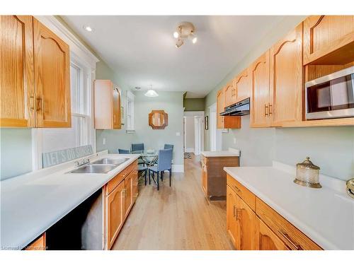 21 Sunset Avenue, Hamilton, ON - Indoor Photo Showing Kitchen With Double Sink