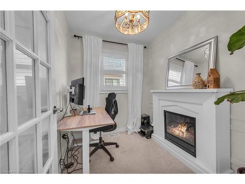 20 Dolomiti Court, Hannon, ON - Indoor Photo Showing Office With Fireplace