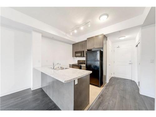 606-85 Robinson Street, Hamilton, ON - Indoor Photo Showing Kitchen With Double Sink