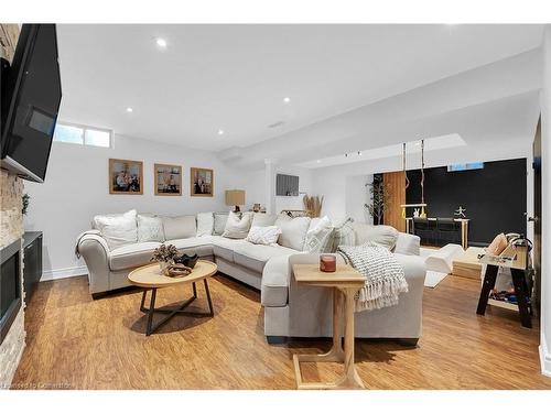 53 Diana Avenue, Grimsby, ON - Indoor Photo Showing Living Room With Fireplace