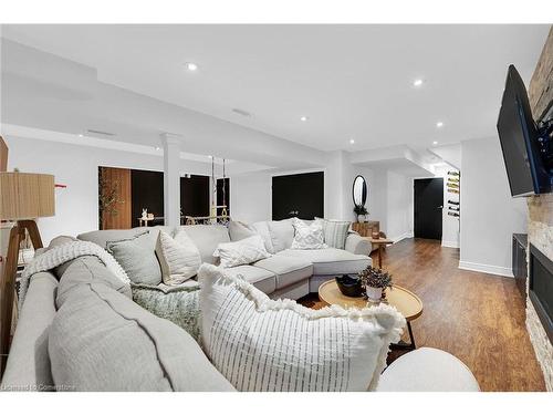 53 Diana Avenue, Grimsby, ON - Indoor Photo Showing Living Room With Fireplace