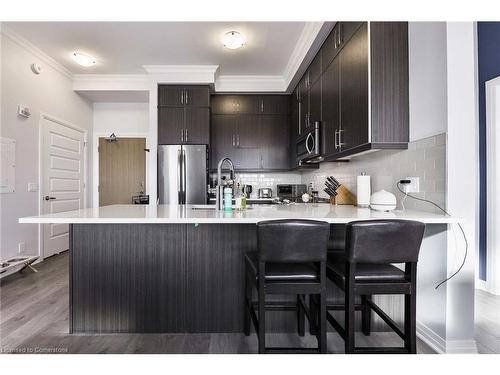 609-1105 Leger Way Way, Milton, ON - Indoor Photo Showing Kitchen With Stainless Steel Kitchen With Upgraded Kitchen