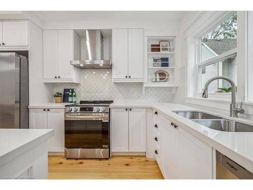 3 East Street, Grimsby, ON - Indoor Photo Showing Kitchen With Double Sink