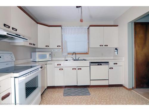 13 Cumming Street, St. Catharines, ON - Indoor Photo Showing Kitchen With Double Sink