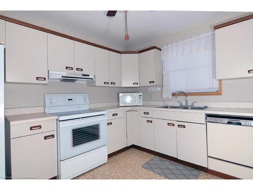 13 Cumming Street, St. Catharines, ON - Indoor Photo Showing Kitchen With Double Sink