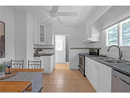 Upper-49 Cheryl Avenue, Hamilton, ON - Indoor Photo Showing Kitchen With Double Sink