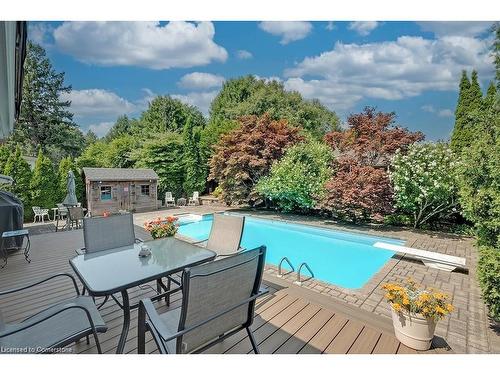 3159 South Drive, Burlington, ON - Outdoor With In Ground Pool With Deck Patio Veranda